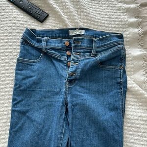 Madewell skinny jeans w buttons size 27 petite